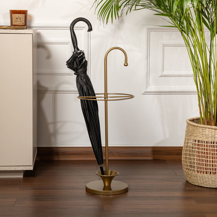 Aberto Design Paragüero de Metal Dorado